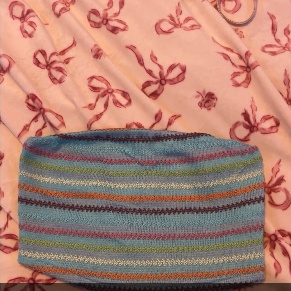 SHEIN Multicolor Striped Crop Top